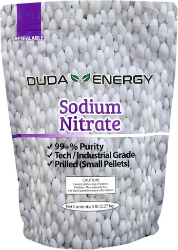 Duda Energy 5sn 5 lb. نترات الصوديوم 99+% نقي تشيلي ملح الذهب معدن تكرير مينا الفخار الزجاجي الصناعي (قد يختلف التغليف) in Saudi Arabia