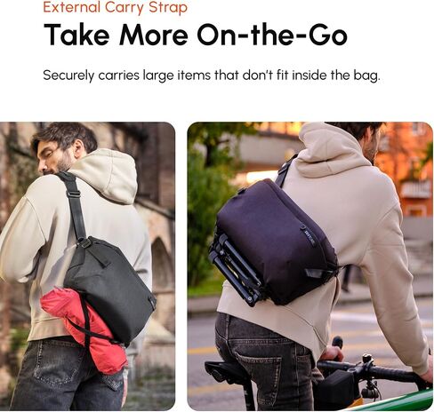 ShiftCam Workflow Sling Bag | حبال التصوير الفوتوغرافي المتنقل فائق الوظائف مع تركيب الهاتف المغناطيسي ، وتخزين العدسة ، والوصول السريع | تبسيط سير العمل الخاص بك (Slingl (7L)) in Kuwait