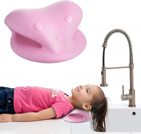Hair Washing Station for Kids,7.3 x 6.9 x 3.1 in Ergonomic Kids Hair Washing Station,Sink Hair Washing Neck Pillow for Wash Time,Portable Hair Wash Basin for Children on Bathtub,On Floor,or Sink in Saudi Arabia