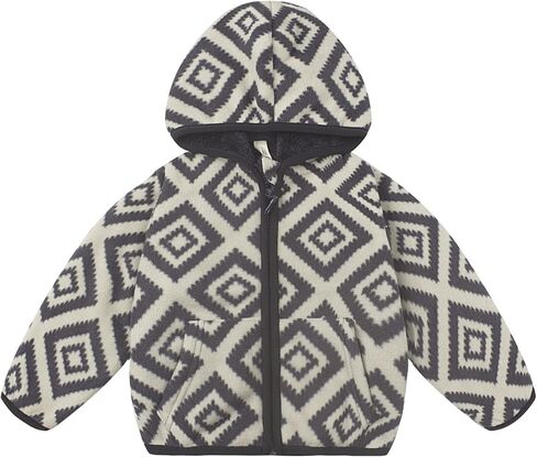 Kissourbaby Toddler Boys Girls Polar Fleece Jacket Stacked Attend With Winter Cartoon Cartoons Long Long in Kuwait