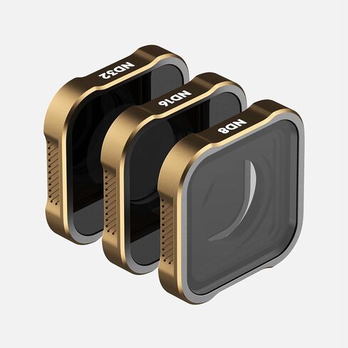 PolarPro - Shutter Collection - Filters for GoPro Hero 9, 10, 11 & 12-3-Pack Filter Kit - ND8, ND16, ND32 - Neutral Density Filters - Ideal for Mid-Day or Bright Environments in Kuwait