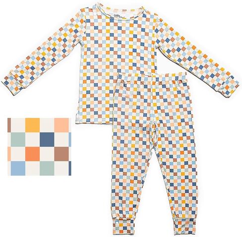 Soft Viscose from Bamboo Toddler Pajamas – 2-Piece Snug-Fit Pajama Set for Boys & Girls in Saudi Arabia