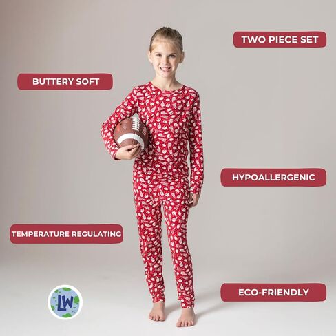 Soft Viscose from Bamboo Toddler Pajamas – 2-Piece Snug-Fit Pajama Set for Boys & Girls in Saudi Arabia