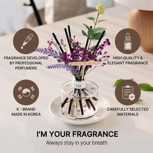 مجموعة ناشر القصب الزهري من كوكودور / 6.7 أونصة / ناشر رائحة الفانيليا الكشميرية مع عصي ناشر عطر منزلي لديكور رف الحمام in Kuwait