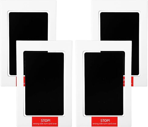 4-Pack Inkless Baby Hand and Footprint Kit, Newborn Footprint Kits No Mess Ink Pad for Baby Hand and Footprints Clean Touch Foot Printing Kit for Newborns and Small Animals (Black) in Saudi Arabia