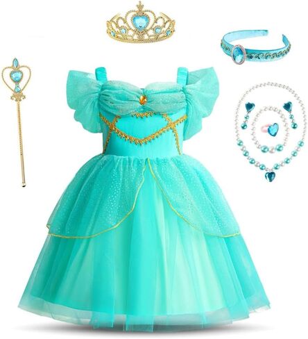 Dressy Daisy Arabian Princess Costumes Birthday Fancy Halloween Party Tulle Dress for Toddler Little Girls Size 2T to 8 in Saudi Arabia