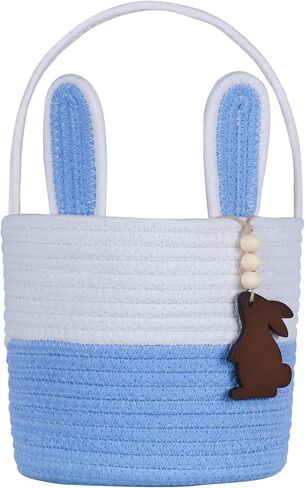 سلال عيد الفصح للأطفال سلة عيد الفصح الفارغة للفتيان مع الفتيات مع Bunny Tag Egge Gifts Fastion Studdler Toddler Babys First Easter Basket in Kuwait