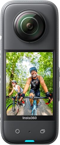 Insta360 X3-360 Action Camera with 5.7K 360 Active HDR Video, 4K Single-Lens Camera, Waterproof, FlowState Stabilization, 2.29" Touchscreen, AI Editing, for Motorcycle, Wintersports and Vlogging in Saudi Arabia