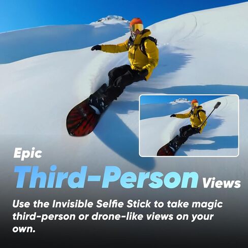 Insta360 X3-360 Action Camera with 5.7K 360 Active HDR Video, 4K Single-Lens Camera, Waterproof, FlowState Stabilization, 2.29" Touchscreen, AI Editing, for Motorcycle, Wintersports and Vlogging in Saudi Arabia
