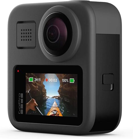 GoPro MAX — Waterproof 360 + Traditional Action Camera with Touch Screen Spherical 5.6K30 HD Video 16.6MP 360 Photos 1080p Live Streaming Stabilization in Kuwait