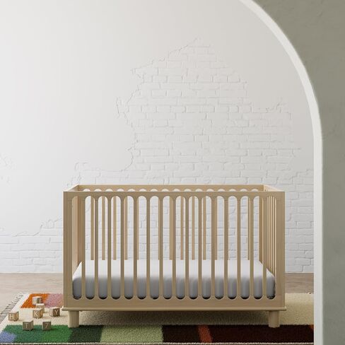 Storkcraft Sicily Deluxe 3-in-1 Convertible Crib with Bonus Toddler Guardrail (Driftwood) – GREENGUARD Gold Certified, Toddler Safety Guardrail Included, Fits Standard Crib Mattress in Saudi Arabia