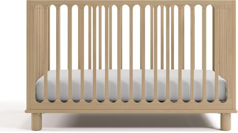 Storkcraft Sicily Deluxe 3-in-1 Convertible Crib with Bonus Toddler Guardrail (Driftwood) – GREENGUARD Gold Certified, Toddler Safety Guardrail Included, Fits Standard Crib Mattress in Saudi Arabia