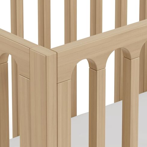 Storkcraft Sicily Deluxe 3-in-1 Convertible Crib with Bonus Toddler Guardrail (Driftwood) – GREENGUARD Gold Certified, Toddler Safety Guardrail Included, Fits Standard Crib Mattress in Saudi Arabia