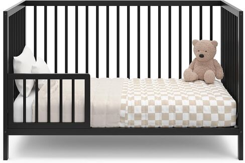 Graco Teddi 5-in-1 Convertible Crib & Changer with Drawer (Olive) – GREENGUARD Gold Certified Baby Crib Crafted from Wood, Converts to Toddler Bed, Daybed, and Full-Size Bed in Kuwait