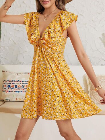 LOEMES SUNDRESS CASAL CUTALE MINI DUT V V NECK FUMPLESS FUMPLESS Occy in Kuwait