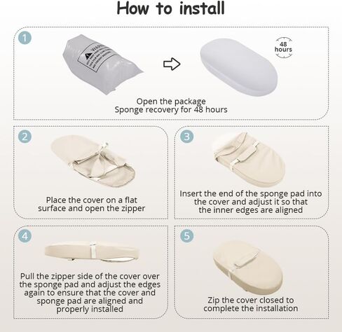 COMOMY Baby Changing Pad with Wipeable & Waterproof PU Cover, Contoured Diaper Changing Pad for Dresser with Non-Slip Safety Belt, Portable and Lightweight, Large Cushioned Foam, Creamy White in Kuwait