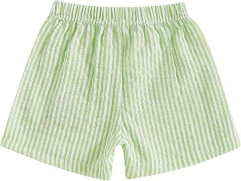 شورتات كرة القدم الأولاد الصغار Seersucker Swim Trunks Golf Baseball Baby Summer Summer Strets Betrics Stripts Forms in Saudi Arabia