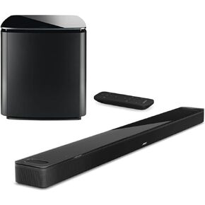Bose Smart Ultra Dolby Atmos Soundbar Speaker Black, Bundle with Bass Module 700 Black, Home Audio Speaker TV Wireless, Bluetooth, WiFi, Alexa, Google, Voice Control (Soundbar + Bass, Black) (2 items)