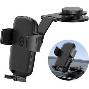 Syncwire Car Phone Holder for Universal Dashboard & Tesla Screen, [Super Stable] Car Phone Mount, Foldable Aluminum Alloy Arm, Cell Phone Car Holder Mount for iPhone 15 Pro Max 14 13 12 11& All Phones