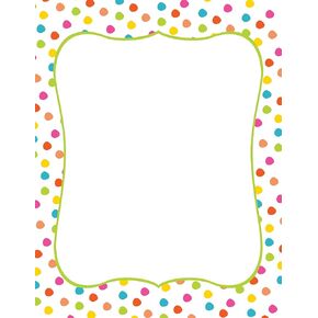 Great Papers! Circus Dots Letterhead, 8.5"x11", 80 Count (2012410)