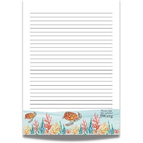 JW Letter Writing A4 Pad Stationery Paper Lined Gift Notepad Writing Sheets (Humming Birds)