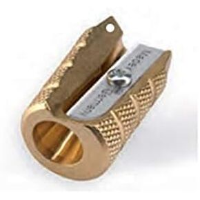 Mobius and Ruppert (M+R) BULLET SHAPED BRASS Pencil sharpener w KEYHOLE (0604-90)