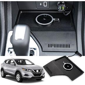 لوحة شحن لاسلكية Xipoo متوافقة مع وحدة التحكم المركزية للشحن اللاسلكي Nissan Rogue 2014-2020 لملحقات Nissan Rogue 2014-2020 (تناسب Nissan Rogue، النمط المغناطيسي) in Kuwait