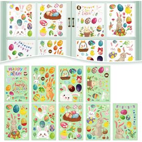 160 قطعة من ملصقات النوافذ لعيد القديس باتريك، ملصقات نافذة مطبوعة عالية الجودة على الوجهين من فيلم شامروك الكهروستاتيكي لعيد القديس باتريك، شارات أيرلندية محظوظة وزخارف الحفلات. in Kuwait