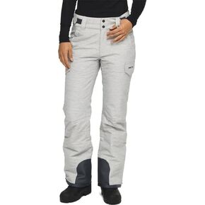 Arctix Women's Snow Sports Insulated Cargo Pants, Pearl Grey Melange, X-Large