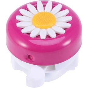 1PC Bike Bell Iron Loud Safe Chrysanthemum Pattern Cute Bicycle Ring Bell Bicycle Accessory for Kids Children 1PCS Red Green