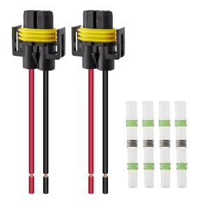 UTSAUTO H11 H9 H8 880 881 Wire Connectors Female Adapter Wiring Harness Sockets Wire for Headlights Fog Lights