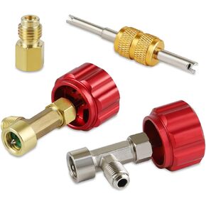 Lichamp R134a Can Tap, Automotive R 134a Self Sealing Can Tap and Puncture AC Freon Can 134a Adapter Fittings, TA02