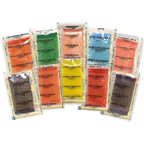 Auto Scents - Professional Car Air Freshener Pads Sampler (Sample Pack of 10 Scents)