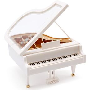 Piano Music Box, Wind Up Musical Boxes, Classical Music Box for Girls Birthday Gift or Desk Decoration Ornament