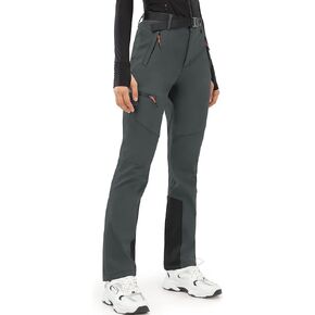 PERSIT Women's Snow Ski Waterproof Windproof Fleece Lined Cargo Hiking Pants in Kuwait