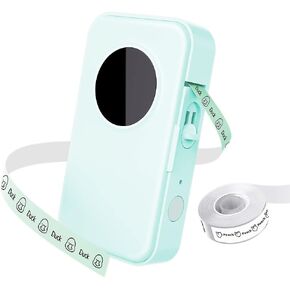 Phomemo Label Maker Machine with Tape, D35 Portable Bluetooth Handheld Label Printer Wireless Mini Labels Maker, Easy to Use with Smartphone Small Sticker Labeler Rechargeable for Home Office organize