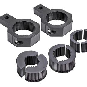 Off-Road ATV UTV Light Bar Mount Mounting Bracket Bar Clamp Kit [1"/1.5"/1.75"/2" Inch] [Horizontal Bar] [Aluminium] [1 Unit] Bull Bar UTV Roll Bar Clamp Tube Roll Cage Clamps Mount for ATV UTV