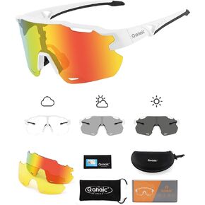 نظارات شمسية لركوب الدراجات فوتوكروميك للرجال والنساء، نظارات رياضية لركوب الدراجات الجبلية MTB، حماية مستقطبة من الأشعة فوق البنفسجية in Kuwait