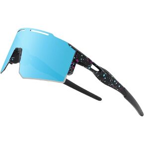 Cycling Sunglasses for Men Women, UV 400 Protection Baseball Sunglasses, Sports Glasses for Skiing, Driving