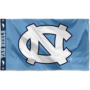 College Flags & Banners Co. UNC Tar Heels Printed Header 3x5 Foot Banner Flag