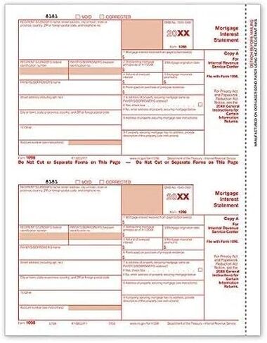 1098 Mortgage Interest Laser Form, Federal Copy A for 2023, 24 Pack in Saudi Arabia
