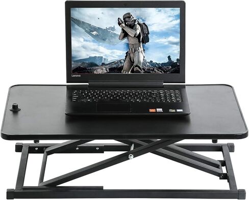 Standing Desk Height Adjustable 29 inch Computer Workstation Stand Up Desks Sit Stand Converter Desktop Riser Table for Laptop & Computer Monitors in Saudi Arabia