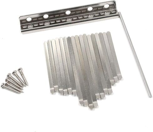 17 Keys Kalimba DIY Metal Replacement Parts Thumb Piano with Screws in Saudi Arabia