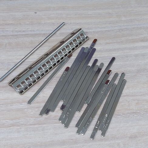 17 Keys Kalimba DIY Metal Replacement Parts Thumb Piano with Screws in Saudi Arabia