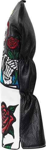 Golf Club Head Covers Rose Skull Driver Headcover Fairway Headcover Hybrid Headcover Fit Taylormade Titleist Callaway Cobra PGX in Saudi Arabia