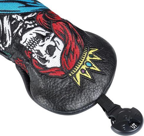 Golf Club Head Covers Rose Skull Driver Headcover Fairway Headcover Hybrid Headcover Fit Taylormade Titleist Callaway Cobra PGX in Saudi Arabia