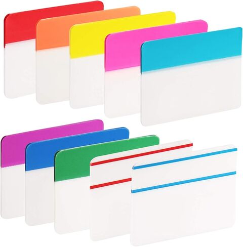 EXCELFU 400 قطعة، علامات تبويب مؤشرة مقاس 2 بوصة، موزعات أعلام، علامات صفحة لاصقة، شريط ملون للمجلدات والكتب وأجهزة الكمبيوتر المحمولة ومجلدات الملفات in Kuwait
