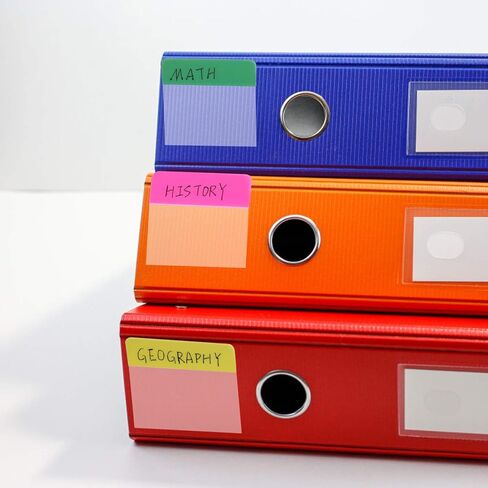 EXCELFU 400 قطعة، علامات تبويب مؤشرة مقاس 2 بوصة، موزعات أعلام، علامات صفحة لاصقة، شريط ملون للمجلدات والكتب وأجهزة الكمبيوتر المحمولة ومجلدات الملفات in Kuwait