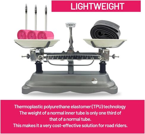 RideNow 1/2 Pack Ultralight Bike Inner Tube 700 x 18-32 Road Bicycle TPU Tire 45/65/85mm Length French Valve Super Bike Light Tube in Kuwait