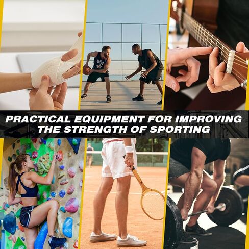 6 Pack Hand Grip Strengthener Set Heavy Metal Hand Grip Resistance 100, 150, 200, 250, 300, 350 LBS Wrist Hand Exerciser with Protective Case Forearm Gripper for Fingers Workout in Saudi Arabia